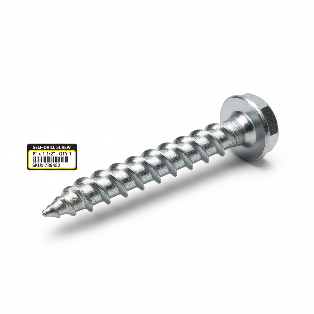 Tornillo autoroscable 8x1 pulgada y media
