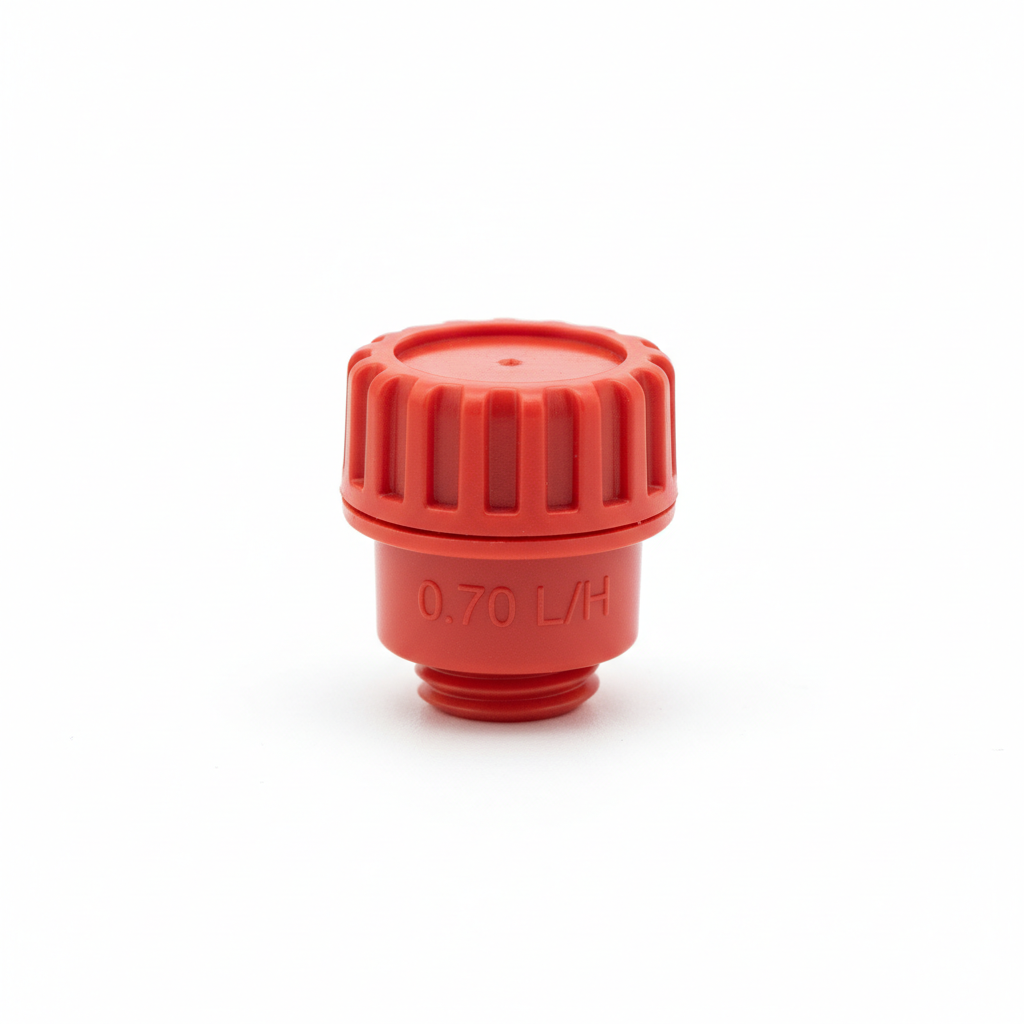 Gotero 0.70 L/H Ajustable Rojo